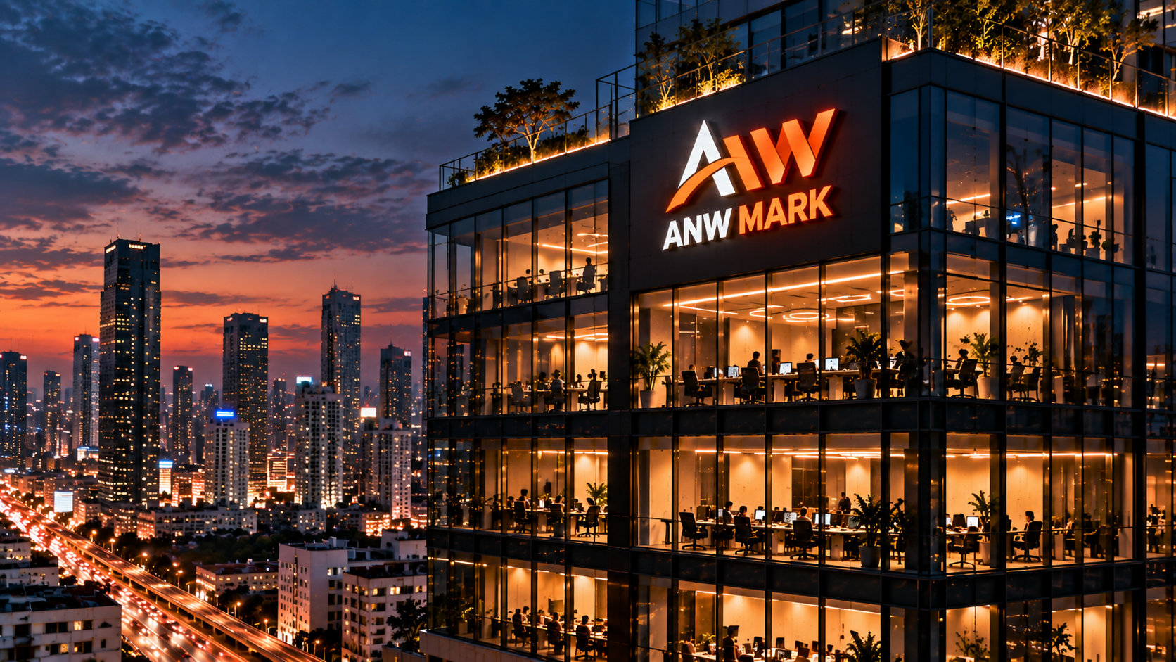 ANW Mark digital studio architectural brand visual