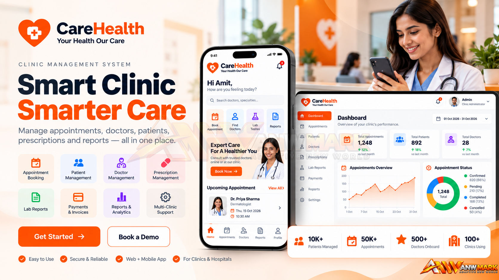 Doctor Appointment & Healthcare — ANW Mark Solution