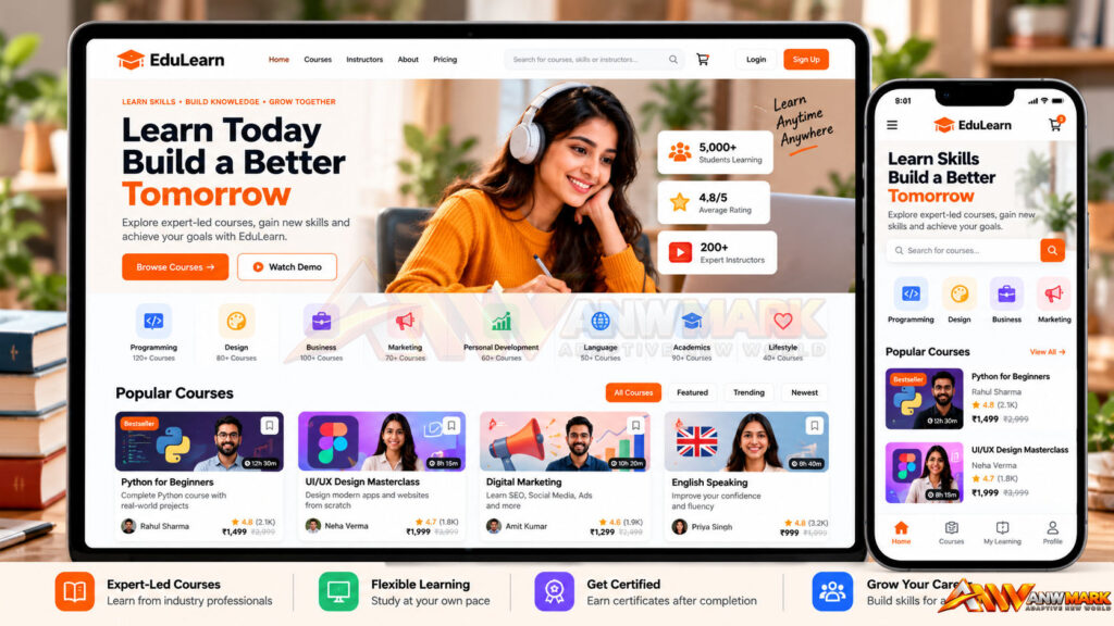 E-Learning screenshot