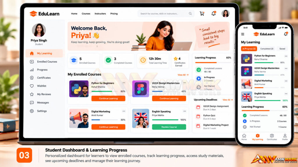 E-Learning screenshot