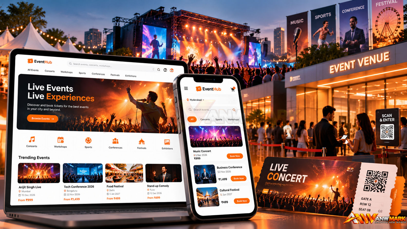 Event & Ticket Booking — ANW Mark Solution