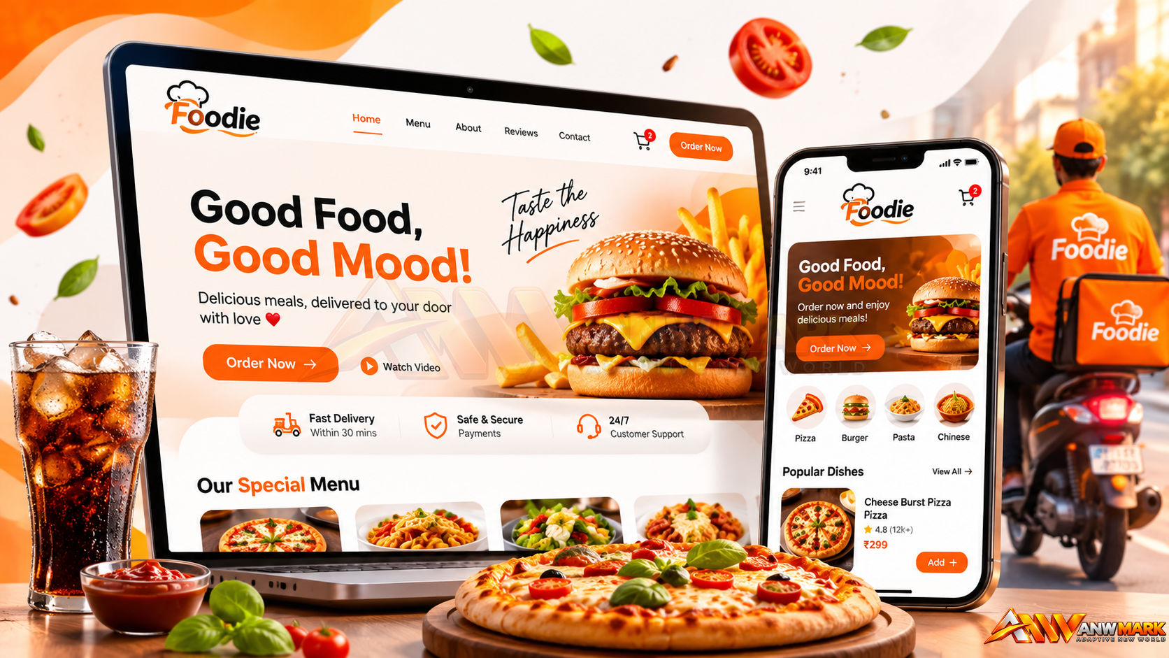 Restaurant & Food Delivery — ANW Mark Solution