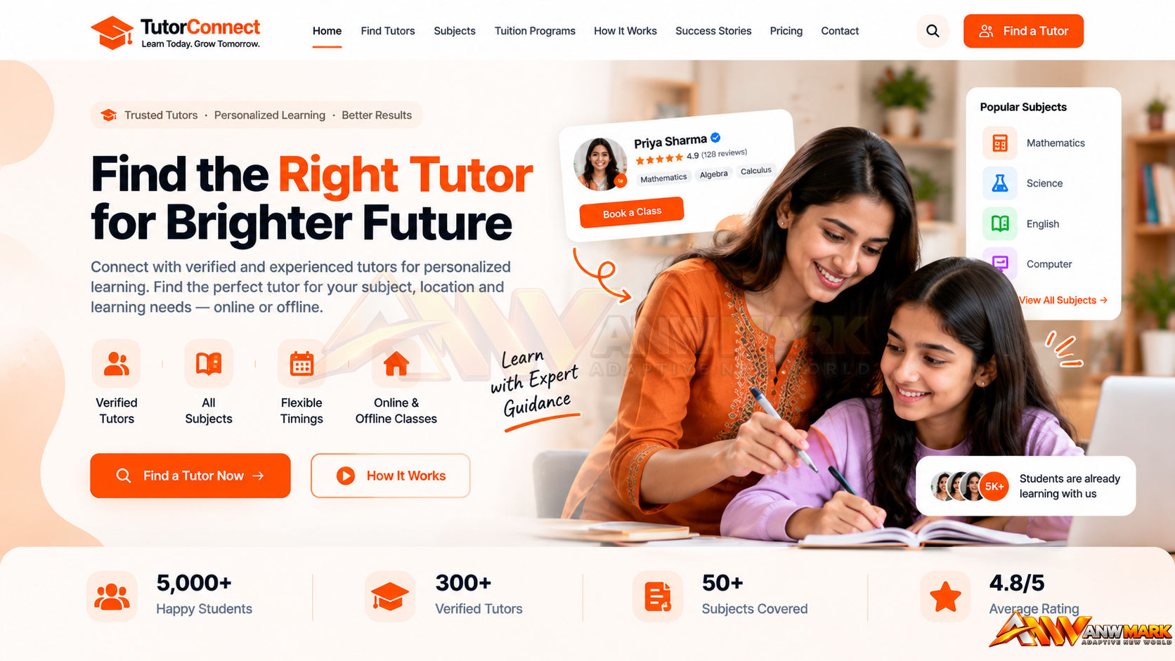 Teachers & Tutors — ANW Mark Solution